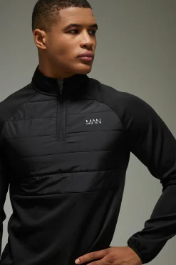 Homme Active Léger Matelassé 1/4 Zip