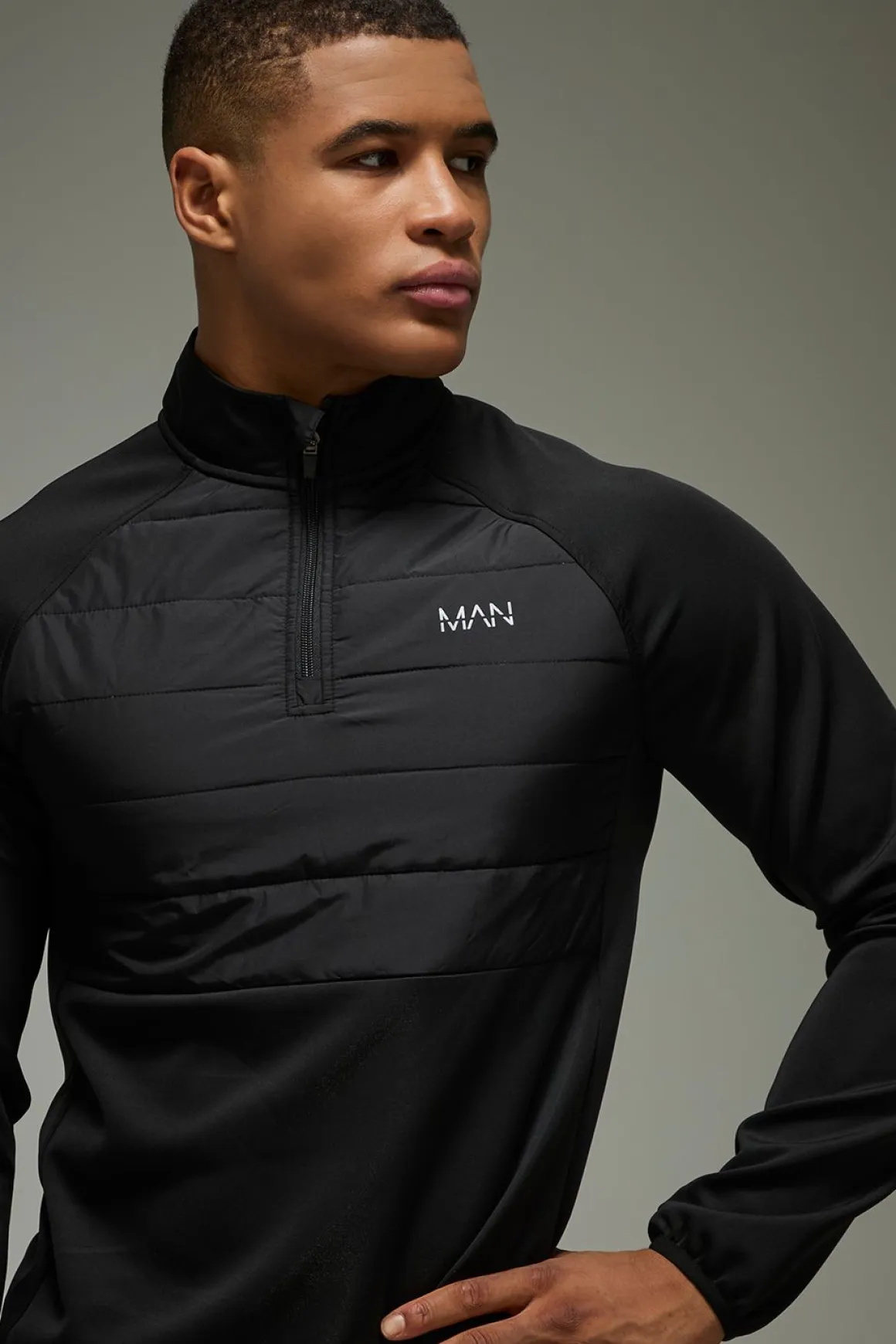 Homme Active Léger Matelassé 1/4 Zip
