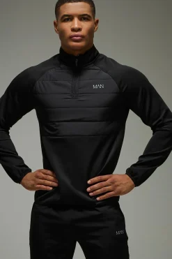 Homme Active Léger Matelassé 1/4 Zip