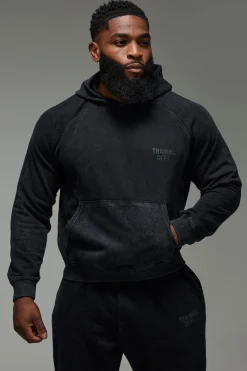 Training Dept. Homme Département d'Entraînement Actif. Sweat à capuche Boxy lavé<Homme Nouveautés Grande Taille|Tout Afficher
