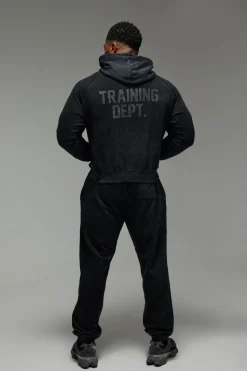Training Dept. Homme Département d'Entraînement Actif. Sweat à capuche Boxy lavé<Homme Nouveautés Grande Taille|Tout Afficher