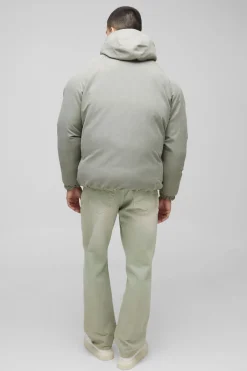 boohooMAN Homme – Manteau puffer à capuche ultra rembourré en pierre<Homme Manteaux Et Vestes