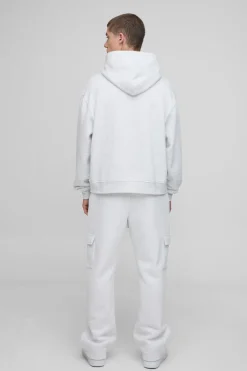 boohooMAN Hoodie basique BM Signature surdimensionné et à la coupe carrée<Homme Sweats À Capuche Et Sweatshirts|Sweats À Capuche Et Sweats