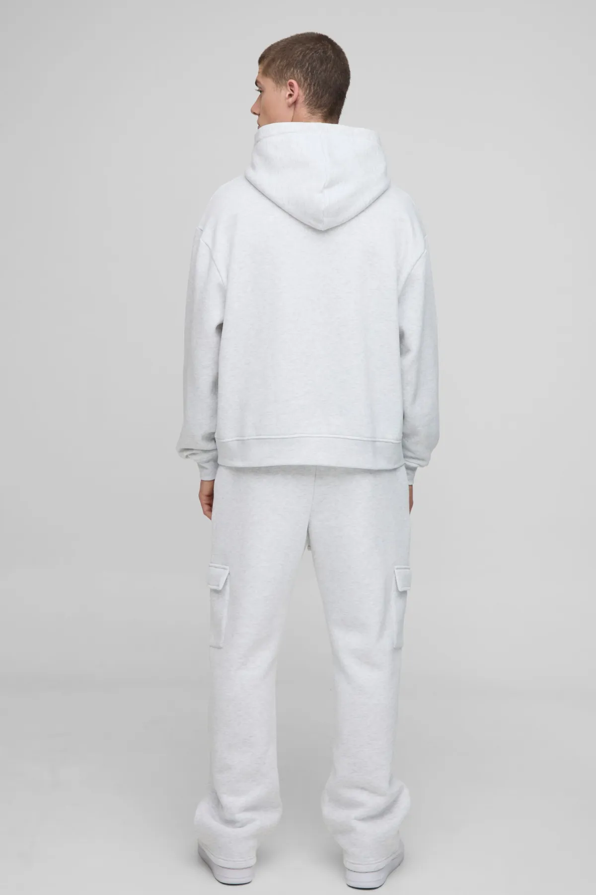 boohooMAN Hoodie basique BM Signature surdimensionné et à la coupe carrée<Homme Sweats À Capuche Et Sweatshirts|Sweats À Capuche Et Sweats