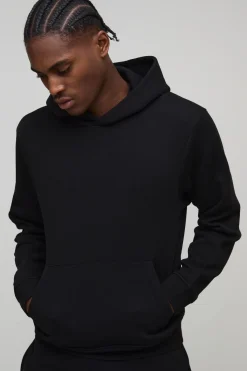 boohooMAN Hoodie basique à capuche, coupe boxy<Homme Sweats À Capuche Et Sweatshirts|Sweats À Capuche Et Sweats