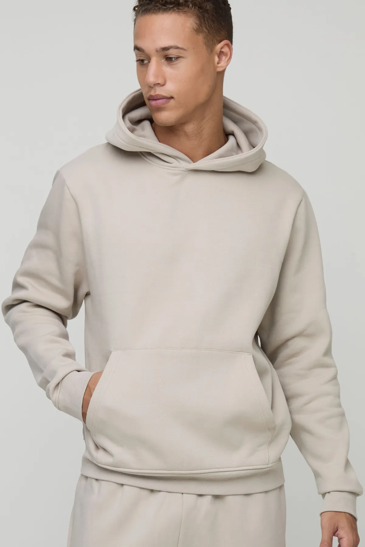 boohooMAN Hoodie basique à coupe carrée et à enfiler pour personnes de grande taille<Homme Tout Afficher|Sweats À Capuche Tall