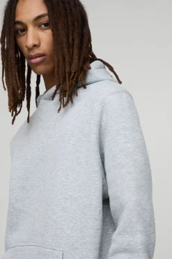 Hoodie basique à coupe régulière à enfiler par-dessus la tête