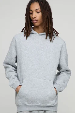 Hoodie basique à coupe régulière à enfiler par-dessus la tête