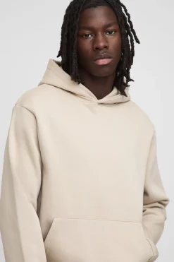 boohooMAN Hoodie basique à coupe régulière à enfiler par-dessus la tête<Homme Tout Afficher|Sweats À Capuche Grande Taille
