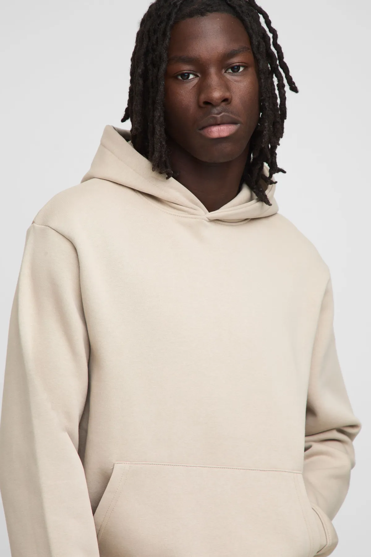 boohooMAN Hoodie basique à coupe régulière à enfiler par-dessus la tête<Homme Tout Afficher|Sweats À Capuche Grande Taille