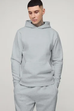 Hoodie basique 330GSM à enfiler, coupe régulière pour grande taille