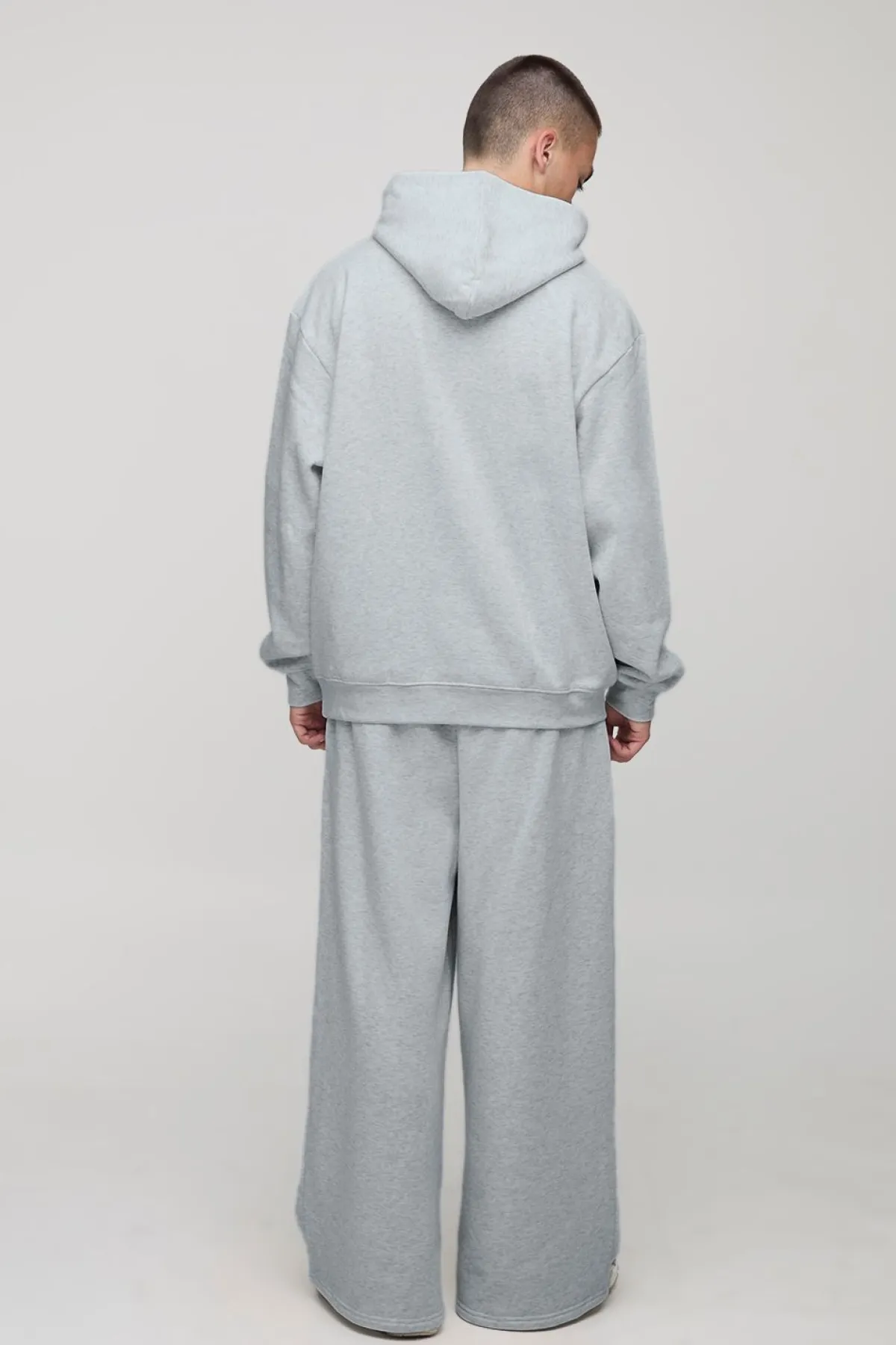 boohooMAN Hoodie basique oversize à enfiler<Homme Tout Afficher|Sweats À Capuche Grande Taille