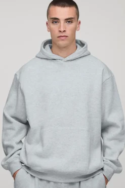 boohooMAN Hoodie basique oversize à enfiler<Homme Tout Afficher|Sweats À Capuche Grande Taille