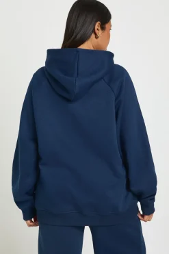Hoodie basique Plus Core à couture raglan surdimensionné