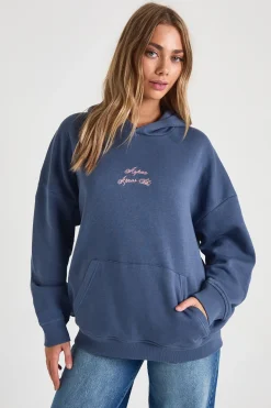 Hoodie brodé oversize pour l'après-ski