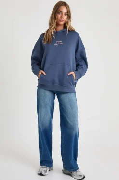 Hoodie brodé oversize pour l'après-ski