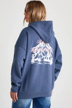 Hoodie brodé oversize pour l'après-ski
