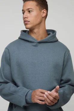 Hoodie à capuche basique pour personnes grandes, coupe regular, à enfiler par-dessus la tête