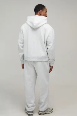 Hoodie à capuche basique surdimensionné à coupe boxy avec fermeture éclair