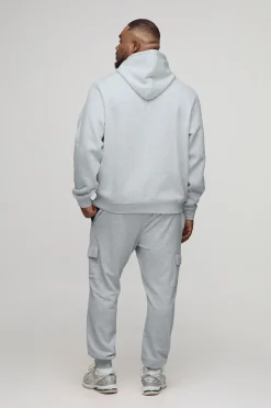 Hoodie à capuche à enfiler Plus Basic Regular Fit