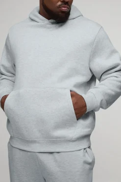 Hoodie à capuche à enfiler Plus Basic Regular Fit