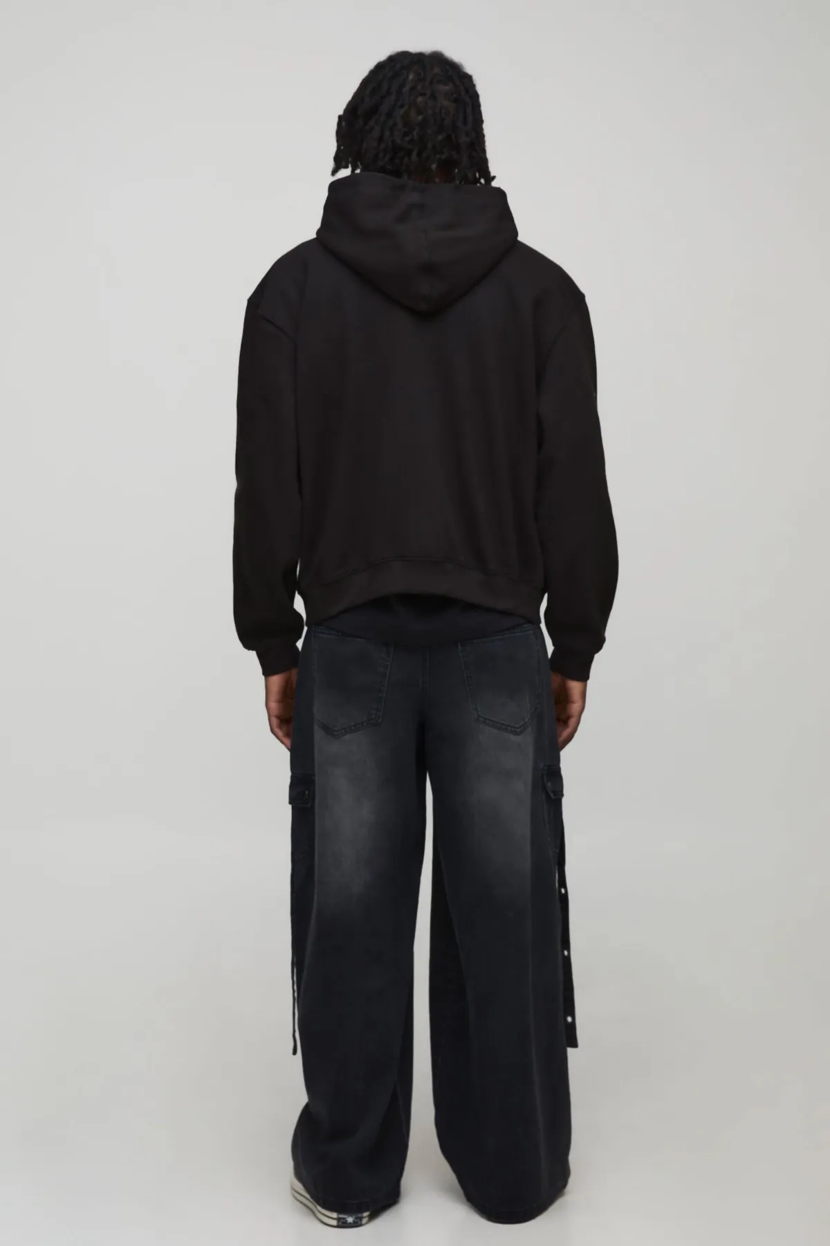 boohooMAN Hoodie à capuche , surdimensionné, à coupe boxy, fermeture éclair, version officielle, imprimé avec graffitis au spray.<Homme Sweats À Capuche Et Sweatshirts|Sweats À Capuche Grande Taille