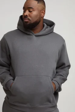 Hoodie à capuche Plus Basic à coupe Regular Fit