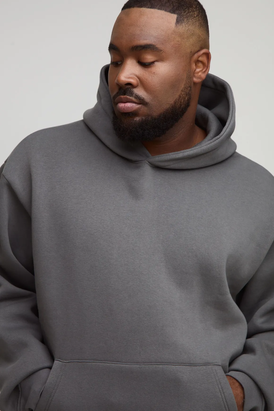 Hoodie à capuche surdimensionné Plus Basic