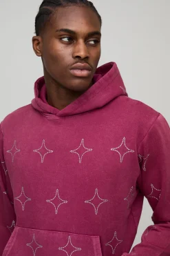 Hoodie Diamante Boxy Lavé Partout