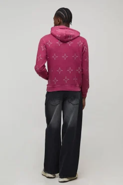 Hoodie Diamante Boxy Lavé Partout