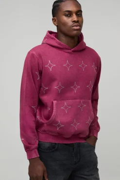 Hoodie Diamante Boxy Lavé Partout