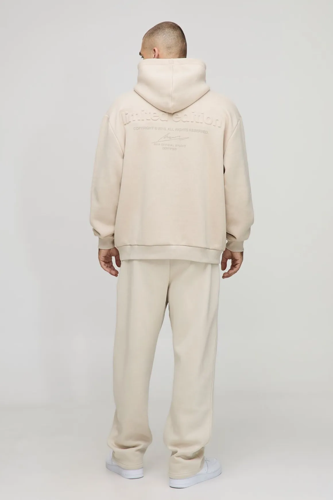 Hoodie embossé Oversized Man Édition Limitée