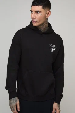 Hoodie graphique de ski Mont Blanc, coupe Regular, grande taille