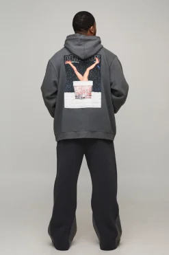 Hoodie imprimé sous licence Playboy de Noël en version surdimensionnée Plus