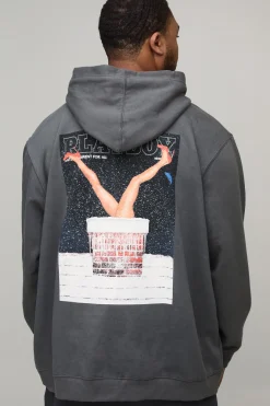 Hoodie imprimé sous licence Playboy de Noël en version surdimensionnée Plus