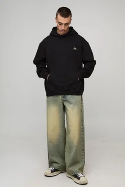 boohooMAN Hoodie oversize Manhattan Over The Seams Hoodie<Homme Sweats À Capuche Et Sweatshirts|Sweats À Capuche Et Sweats