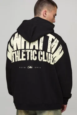 boohooMAN Hoodie oversize Manhattan Over The Seams Hoodie<Homme Sweats À Capuche Et Sweatshirts|Sweats À Capuche Et Sweats