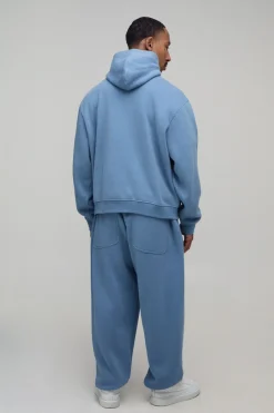 Hoodie Oversize Ample En Peluche Avec Motif Masque Pour Les Yeux Et Zip 1/4