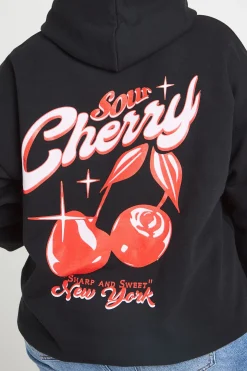 Hoodie Oversize Plus Sour Cherry