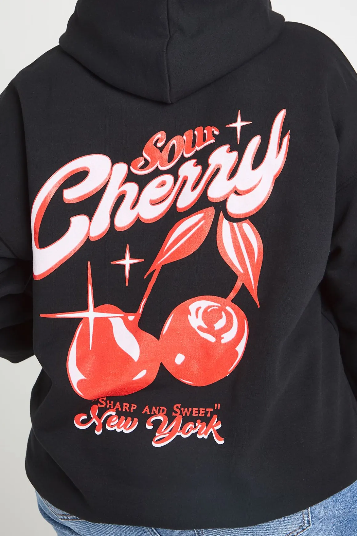 Hoodie Oversize Plus Sour Cherry