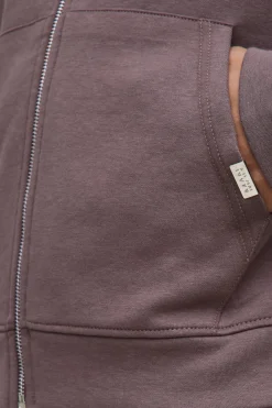 Hoodie Premium Boxy Rétréci en Interlock zippé