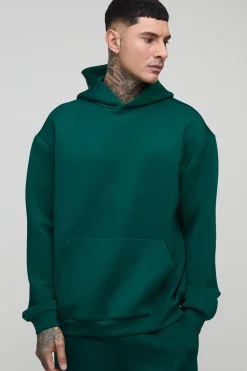 Hoodie Scuba Bonded allongé et oversize
