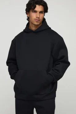 Hoodie Scuba Bonded surdimensionné à la coupe boxy