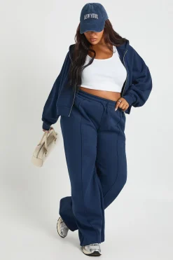 boohoo Hoodie zippé oversize Plus Core Basic à coupe boxy et manches ballon<Femme Tops D’Automne|Sweats À Capuche Et Sweatshirts