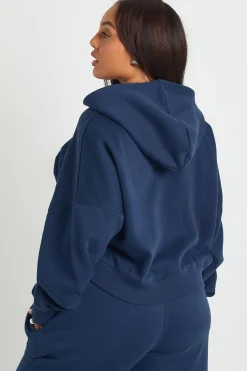 boohoo Hoodie zippé oversize Plus Core Basic à coupe boxy et manches ballon<Femme Tops D’Automne|Sweats À Capuche Et Sweatshirts