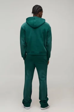 Hoodie zippé surdimensionné à coupe boxy OFCL MAN, avec traitement spray wash
