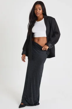Hotfix Jupe maxi Slinky à taille basse