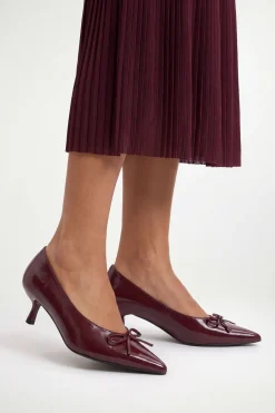 Ida Escarpins En Synthétiquecuir À Petit Talon Avec Nœud Décoratif