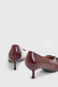 Ida Escarpins En Synthétiquecuir À Petit Talon Avec Nœud Décoratif