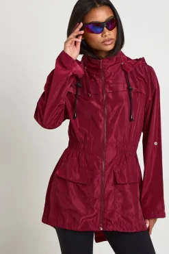 boohoo Imperméable À Casynthétiqueche Taille Cintrée Festival<Femme Vestes & Manteaux